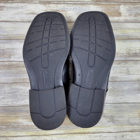 Dexter Memory Foam Slip-On Faux Leather Loafers Dress Shoes Men's Size 8 Black - Picture 9 of 9